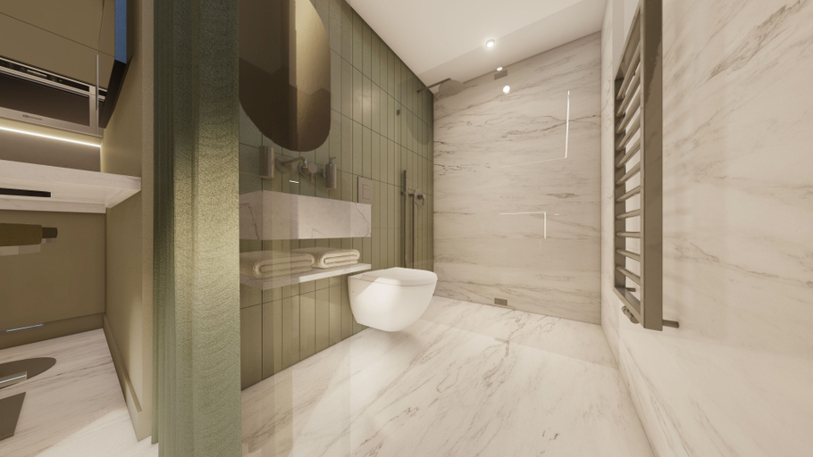 Bathroom 5, VISIONAPARTMENTS Lugano, Lugano