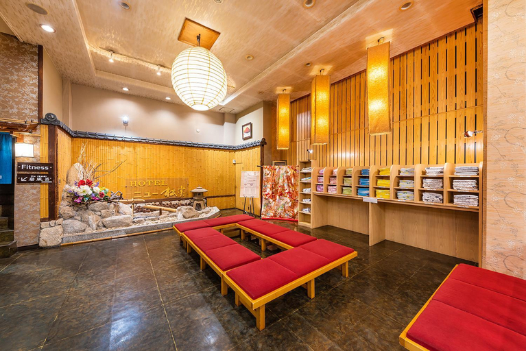 Public Area, Uminohotel Hajime (ex Umikaoruyado Hotel Newmatsumi), Beppu