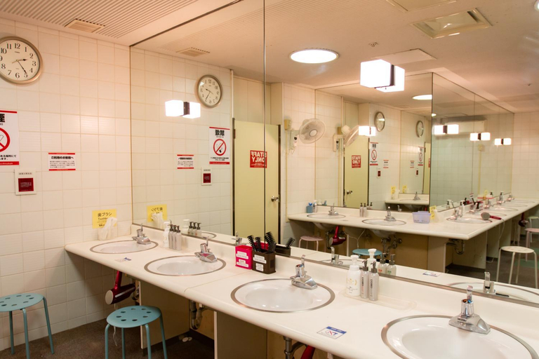 Bathroom 3, Capsule Hotel Asahi Plaza Shinsaibashi, Osaka