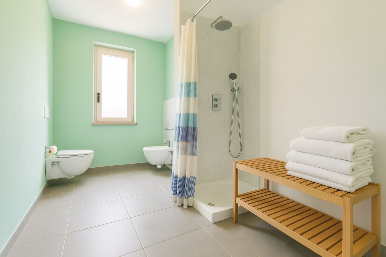 Bathroom 5, Gioia 13 Apartments & Rooms, Napoli