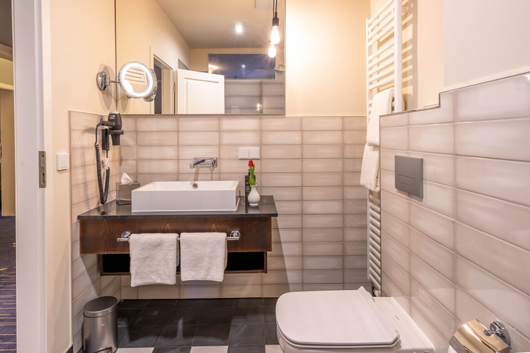 Bathroom 3, Logis Hotel QUARTIER 5, Sächsische Schweiz-Osterzgebirge