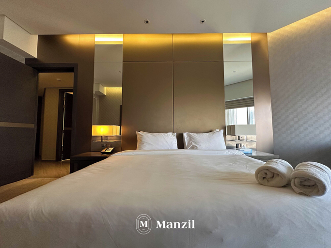 Bedroom, Manzil-Elegant 1BR Apt near Dubai Frame, Dubai