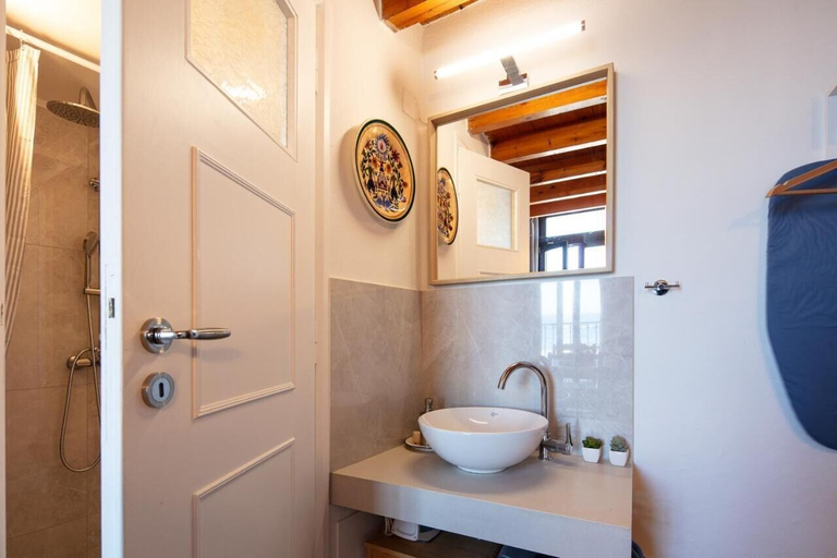 Bathroom, Fortezza Sea Breeze Eve-1BR & Sea View, Crete