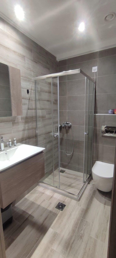 Bathroom 4, Vians Olympia Resort, West Greece