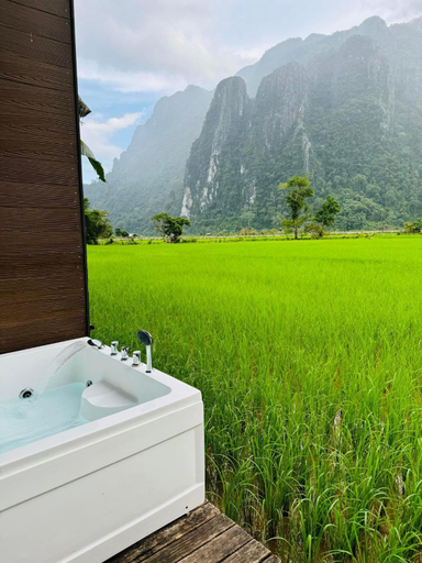 Bathroom 3, Vangvieng Angsavanh Resort, Vangvieng