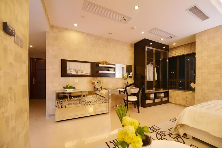 Bedroom 2, Guangzhou Royal River Waifiden Apartment-Canton Fair Free Shuttle Bus, Guangzhou