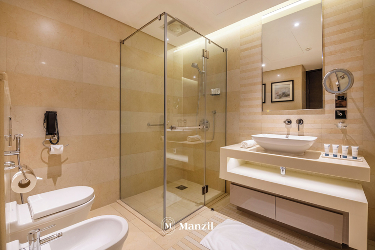 Bathroom 3, Manzil-Elegant 1BR Apt near Dubai Frame, Dubai