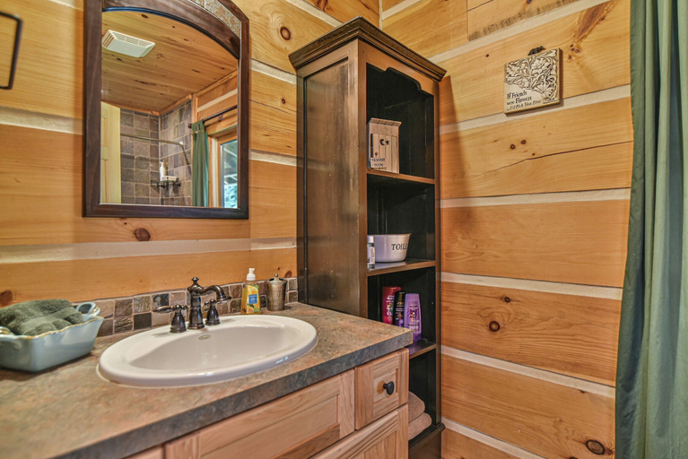 Bathroom 4, Bair Necessities relaxing Cabin, McDowell