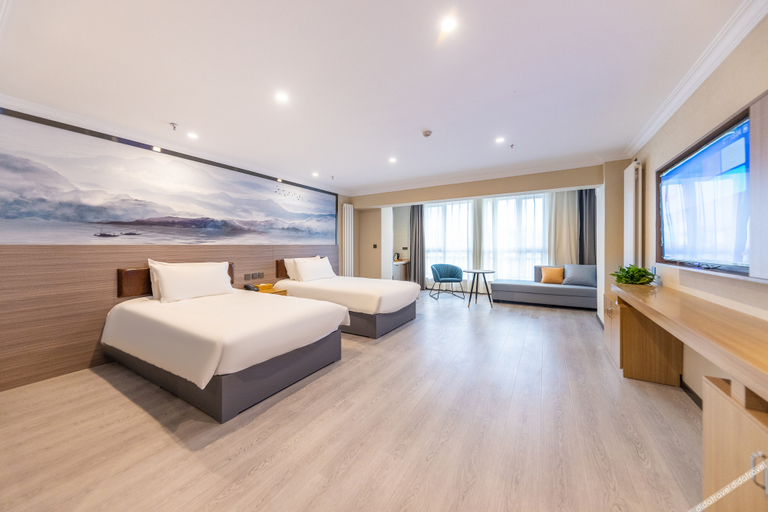 Bedroom 2, Lanting Hotel (Lanzhou New District University Town), Lanzhou
