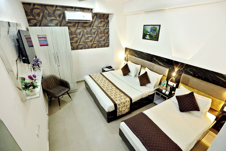 Bedroom 4, Hotel Volga Deluxe, Delhi