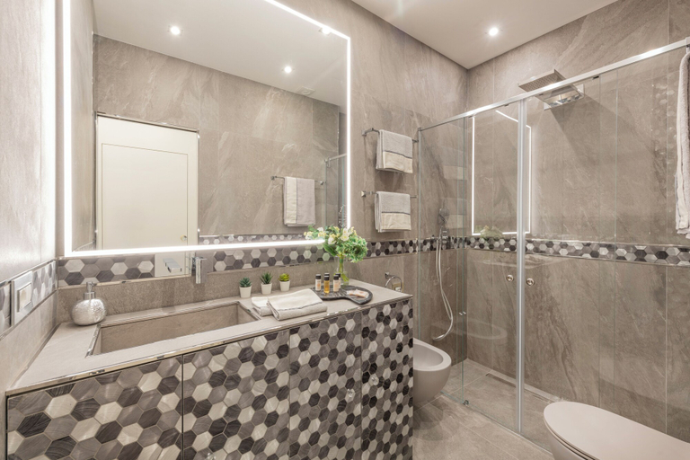 Bathroom 2, Falcone 5 – Stylish Duo Apartments, Milano