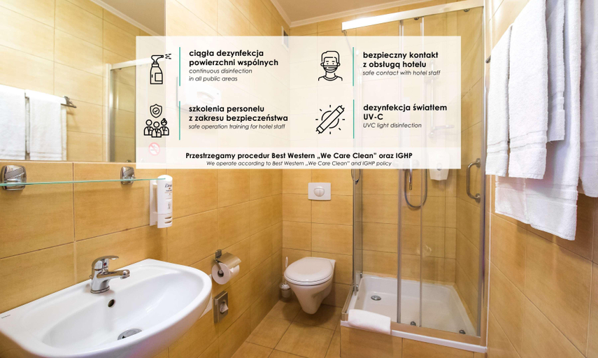 Bathroom 4, Best Western Hotel Portos, Warsaw
