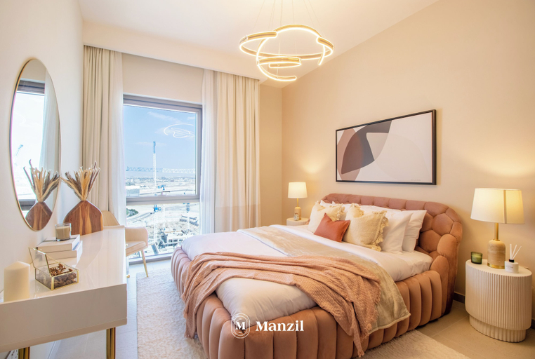 Bedroom, Manzil-1BR with Beach & Marina Access, Dubai