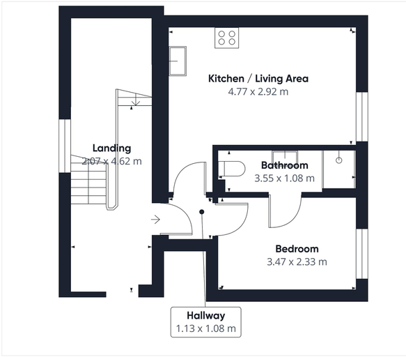 Room 2, Host Stay Abbey Terrace Apartment, North Yorkshire