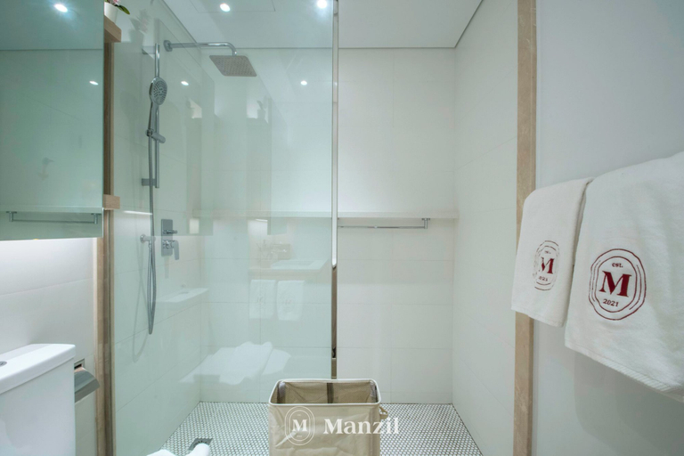 Bathroom, Manzil-1BR Apt with Pool in JVC, Dubai