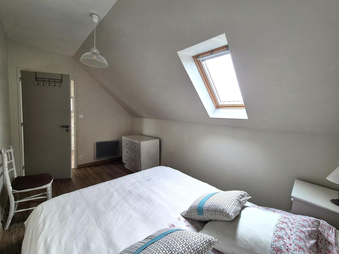 Bedroom 2, Stone House in Brittany near Roscoff  Beaches, Finistère