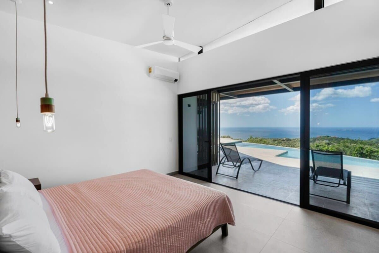Bedroom, Luxurious Ultramodern Property with Private Suites, Infinity Pool, and Sweeping Ocean and Mountain Views, Santa Cruz