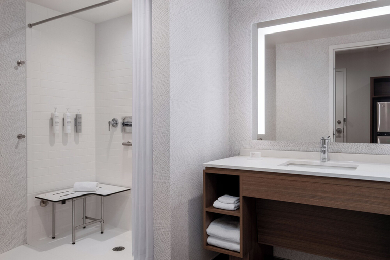 Bathroom 4, Home2 Suites by Hilton Houston Downtown Convention Center, Houston