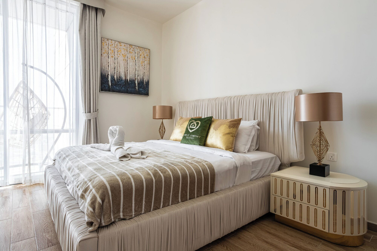 Bedroom 2, SIMPLY COMFORT Luxury 2Br Apt with Stunning Views Amna Tower, Dubai