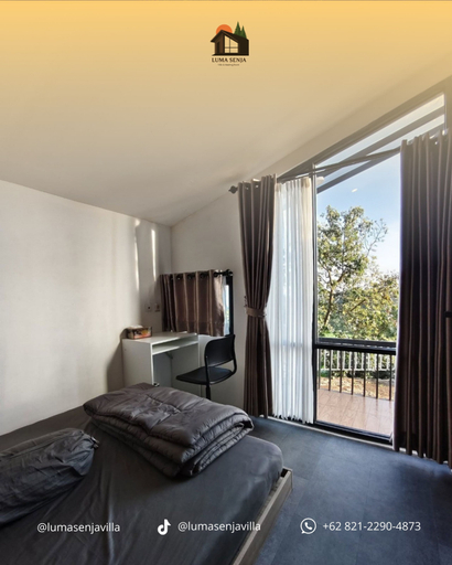 Bedroom 3, Luma Senja Villa & Cabin for Remote Work, Meeting & Honeymoon, Bogor