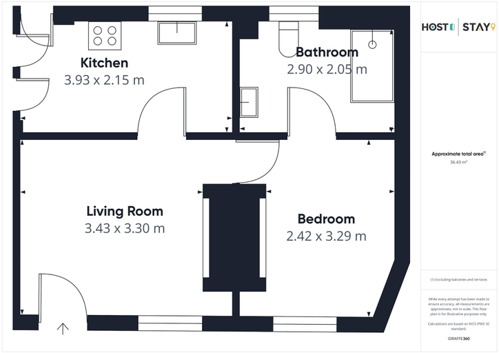 Room 2, Host Stay Dame Alice Street, Bedfordshire