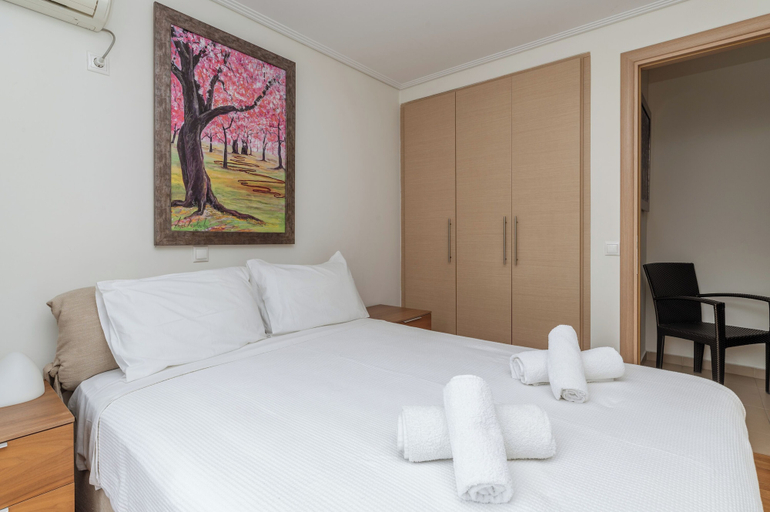 Bedroom 4, Elvita Athens Sea View Maisonette, Attica