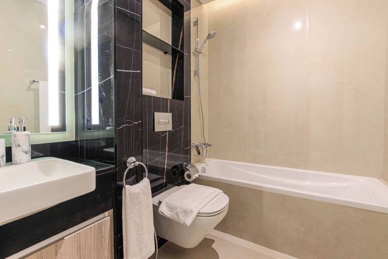 Bathroom 3, Stylish Stu in Medore Modern Amenities, Dubai