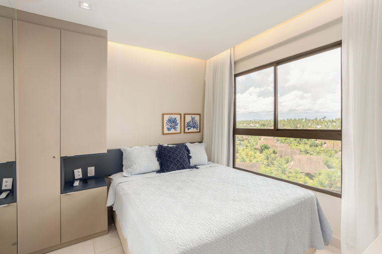 Bedroom 3, Mare Nostrum - Carneiros Beach - Ocean View - Balcony - 2 Suites - Eco Resort Condominium, Tamandaré