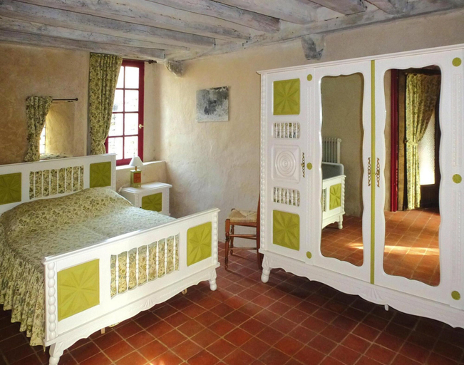 Bedroom 3, Country House on a Beautiful Medieval Estate, Manche