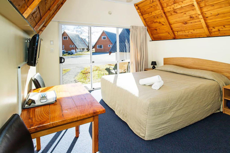 Bedroom 2, Mountain Chalet Motels, Mackenzie