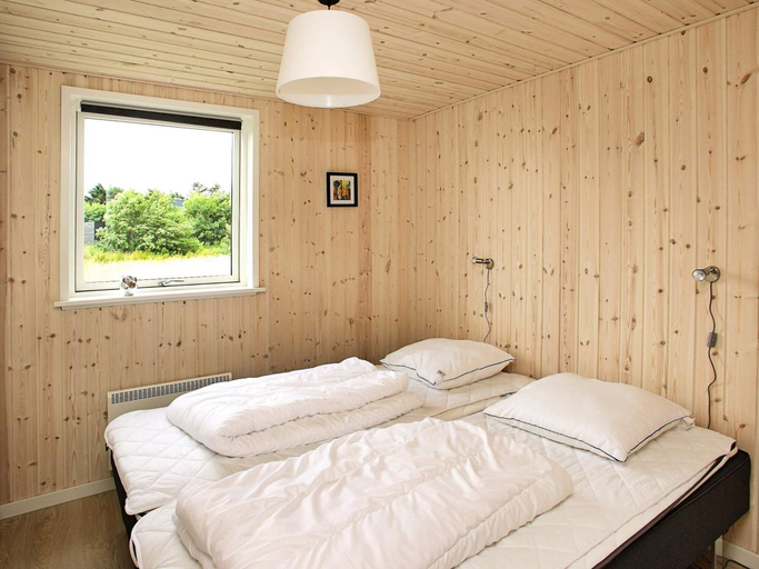 Bedroom, Luxurious Holiday Home in Løkken with Hot Tub & Sauna, Hjørring