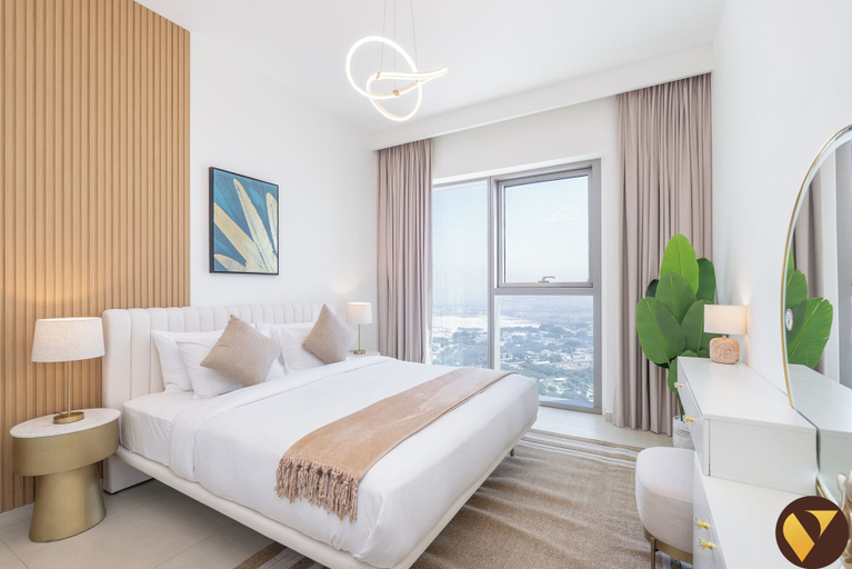 Bedroom 3, Vogue | Downtown with Direct Access to Dubai Mall, Dubai