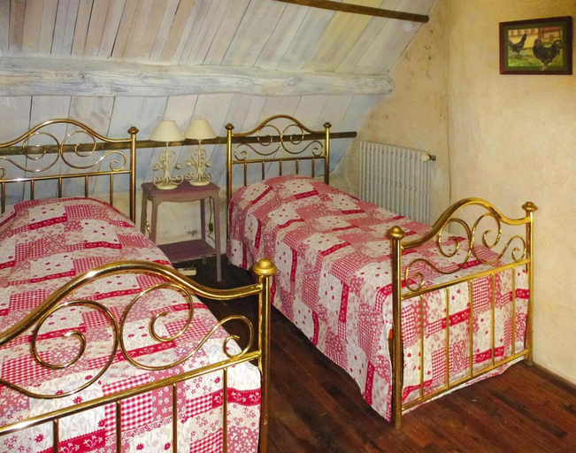 Bedroom 2, Country House on a Beautiful Medieval Estate, Manche