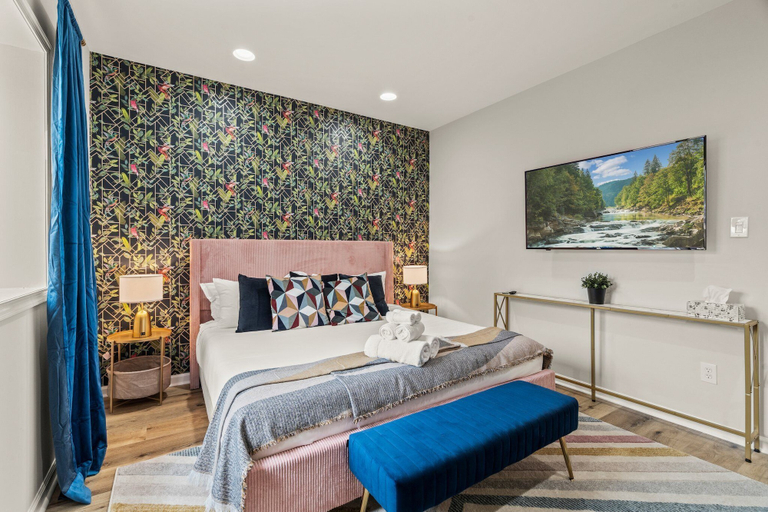 Bedroom 2, Family Oasis with 3BR, Games, WIFI & BBQ, Philadelphia