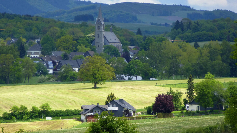 View from property 4, Lovely Vacation Home in Oberkirchen Germany near Ski Area, Hochsauerlandkreis