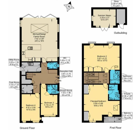 Room 2, Luxury Designer Coastal Home for 10 With hot tub, West Sussex