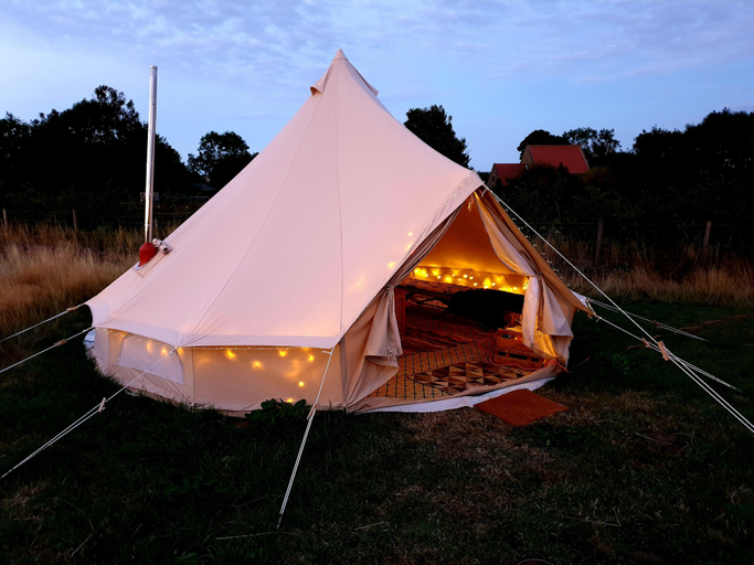 Property grounds 2, 5m xl Bell Tent With log Burner, Near Whitby, Redcar and Cleveland