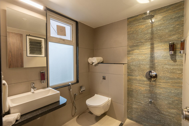 Bathroom 4, The Living Hub Business Hotel, Kolhapur , Kolhapur