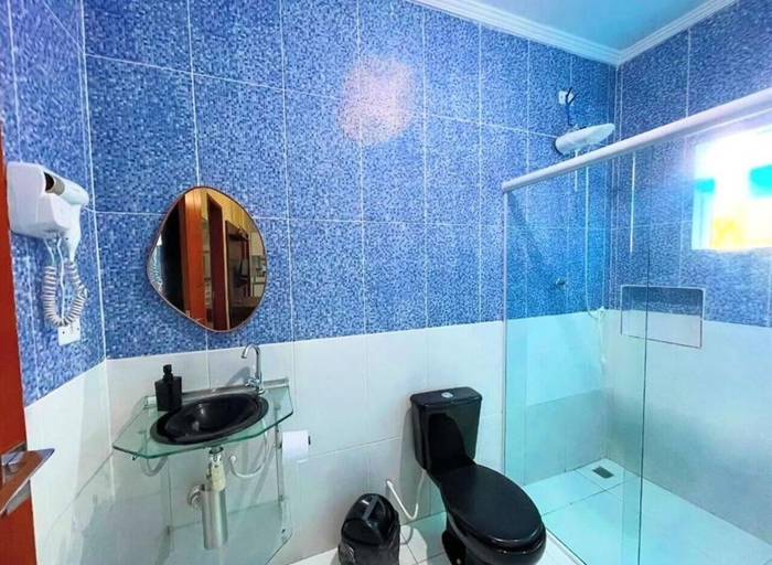 Bathroom 4, Pousada Papito Ubatuba - Praia Perequê-açu, Ubatuba