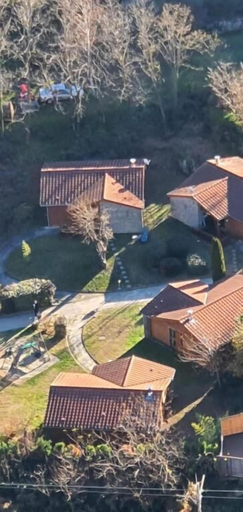 Aerial view, Le Hameau du Comté de Foix, Ariège