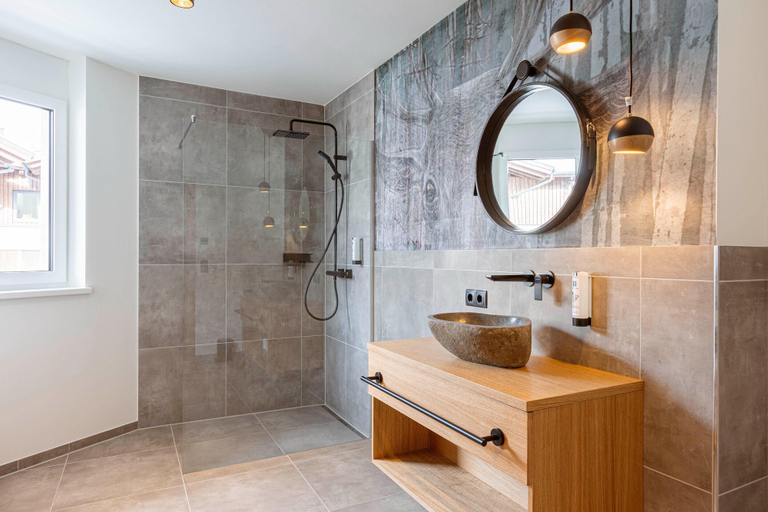 Bathroom, Apartment in Fiss With Sauna, Landeck