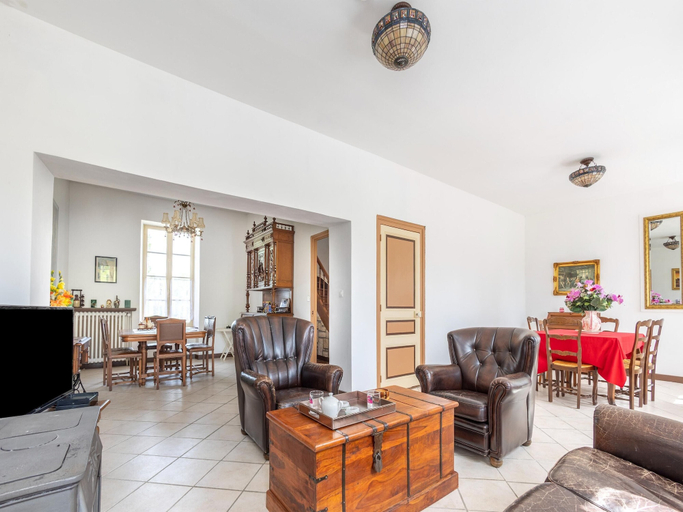 Living room, Normandy Fireplace Retreat, Manche