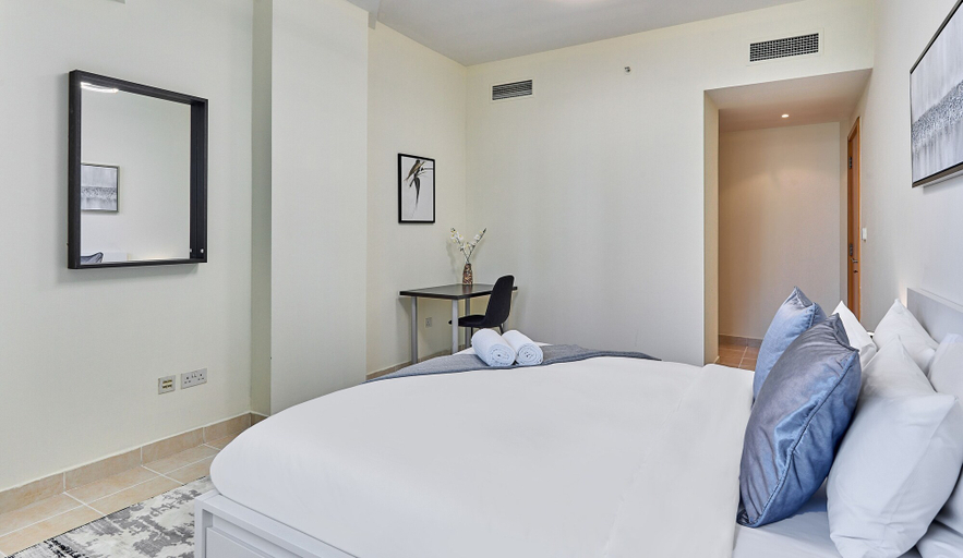 Bedroom 2, bnbme | Damac Waves Tower | 3 + Maids, Dubai