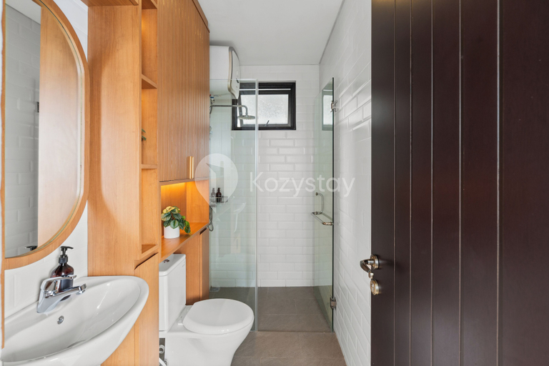 Bathroom 5, Dharma Villa by Kozystay - Jimbaran, Badung