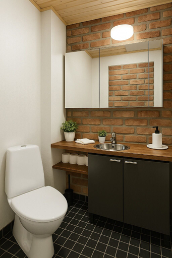 Bathroom 2, City Home Finland Ratina, Pirkanmaa
