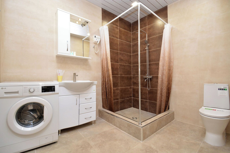 Bathroom, two bedroom apartment on Zaryan street, Yerevan