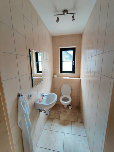Bathroom 5, Spacious Semi-detached House With Wood Stove Located Directly on the Rennsteig, Hildburghausen
