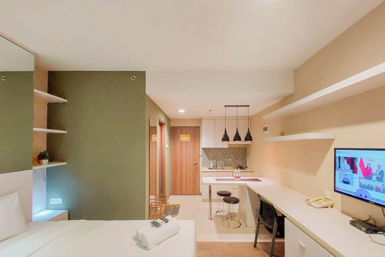 Bedroom, Good and Homey Studio at Student Park Yogyakarta Apartment, Sleman