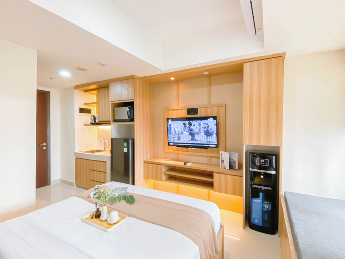 Bedroom, Nice Studio Apartment at 15th Floor Pollux Chadstone, Cikarang