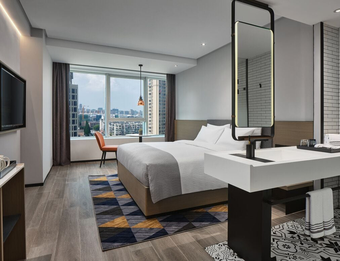Bedroom 2, Wanda Moments NingBo, Ningbo